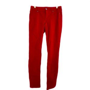 Maurices Skinny Mid-Rise Jeggings Crimson Red Size Medium, Length Regular